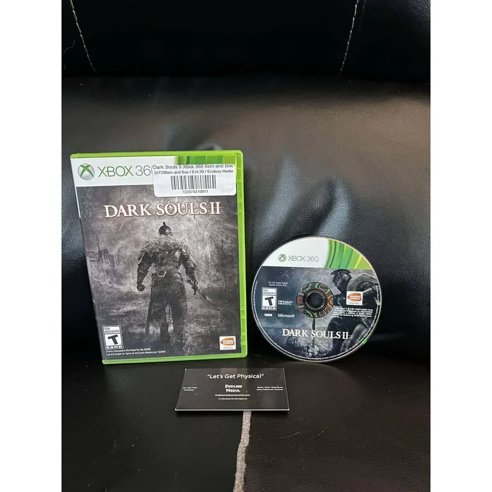 Dark Souls II Microsoft Xbox 360 Item and Box Video Game